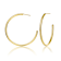 Large Open Hoop Earrings In 14K Gold Over Brass