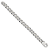Sterling Silver Antiqued and Satin 10.0mm Curb 8 Inch Chain Bracelet