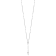 Rhodium Over 14K White Gold Polished Faceted Beads Rosary 18-inch Necklace