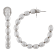5x3mm Oval Gray Freshwater Pearl Sterling Silver Hoop Earrings