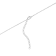 Initial J Bow CZ Necklace In Sterling Silver 0.23ctw