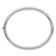 Rhodium Over Sterling Silver 4mm Tube Slip-on Bangle