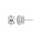 Oval Moissanite Platineve Stud Earrings 1.90ctw DEW