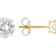Timeless Lab-Grown Diamond Solitaire Stud Earrings 3ctw In 10K Gold
