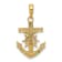 14K Yellow Gold Mariners Crucifix Pendant