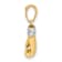 14k Two-tone Gold Diamond-Cut Boxing Glove Pendant