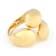 Open Design Statement Ring In 18K Gold Over Bronze