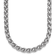 Rhodium Over Sterling Silver 6.0mm Wheat 18 Inch Chain