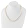 Rhodium Over Sterling Silver 11-12mm White Freshwater Cultured Pearl Necklace