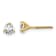 14K Yellow Gold Lab Grown Diamond 3/4ctw VS/SI GH Screw Back 3-Prong Earrings