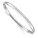 Rhodium Over 14k White Gold 4mm High Polished Hinged Bangle