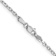 Rhodium Over 14k White Gold 2.2mm Solid Diamond-Cut Round Open Link
Cable 18 Inch Chain