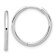 Rhodium Over 14k White Gold 5/8" Polished Hinged Hoop Earrings