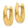 14k Yellow Gold Polished Hinged Hoop Earrings