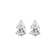 Pear Shape Moissanite Platineve Stud Earrings 3.00ctw DEW