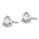 Rhodium Over 14K Gold Certified Lab Grown Diamond 1 1/2ct. VS/SI GH+, 3
Prong Screwback Earrings