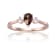 Blue Lab Created Alexandrite with White Sapphire Accents 14K Rose Gold
Over Sterling Silver Ring