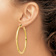 14k Yellow Gold 2 3/8" Polished Tube Hoop Earrings