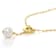 Cultured Freshwater Pearl Lariat Necklace In 18K Gold Over Bronze 20 Inch