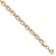 14K Two-tone Gold Diamond-Cut 5mm Fancy Link Bracelet