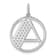 14K White Gold Gatsby Diamond Initial A Charm