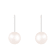 14k White Gold Leverback 6-7mm Akoya Pearl Earrings