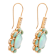 Barse Jewelry Aurora Blue Opal Golden Drop Earrings