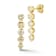 Rachel Zoe Mixed Shape CZ Dangle Earrings in 14K Gold Over Sterling Silver