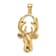 14k Yellow Gold 3D Deer Head Charm
