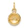 14k Yellow Gold Textured Golf Ball Charm