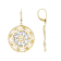 Circle Filigree Earrings In 18K Gold Over Sterling Silver