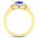 14K Yellow Gold Violet Tanzanite and White Diamond Oval Halo Ring 1.93ctw