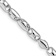 Rhodium Over 14k White Gold 4.1mm Polished Fancy Barrel Link Bracelet