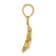14k Yellow Gold Polished and Textured Dolphins Charm