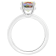 10x8mm Oval Mystic Topaz With Diamond Accents Rhodium Over Sterling
Silver Hidden Halo Ring