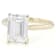 Lab-Grown Diamond Emerald-Cut Solitaire Ring In 14K Gold 5.00ct