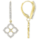 Graceful CZ Teardrop Earrings In 18K Gold Over Sterling Silver