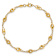 10k Yellow Gold Polished and Laser Design Spiral Link Bracelet