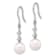 Rhodium Over 14K White Gold 7-8mm white Akoya Cultured Pearl 0.04ctw
Diamond Shepherd Hook Earrings