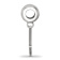 Sterling Silver Rhodium-plated LogoArt Oklahoma State University Small
Dangle Bead