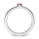 14K White Gold Stackable Expressions Pink Tourmaline and Diamond Ring 0.075ctw