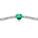 Lab Created Emerald and Moissanite Accent Sterling Silver Heart Shape
Tennis Bracelet