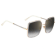 Jimmy Choo Crystal Clear and Gold Tone Frame /Gray Lens Sunglasses