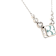 Rectangular Octagonal Aquamarine Rhodium Over Sterling Silver Necklace, 3.75ctw