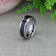 MAXIMUS Black Carbon Fiber Inlay Tungsten Carbide Wedding Band 8mm