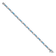 Rhodium Over 14k White Gold Diamond and Blue Topaz Bracelet