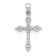 Rhodium Over 14K White Gold 1/15ct. Diamond Cross Pendant