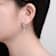 Marquise And Pear Shape CZ Cluster Drop Earrings In White Gold Over Brass