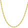 Herringbone, Mirror And Rope Chain Necklace Set In 18K Gold Over Bronze