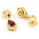 Grape Color Garnet And White Zircon Dangle Earrings In 18K Gold Over
Sterling Silver 2.33ctw
